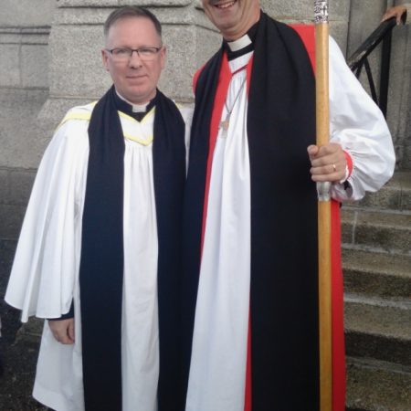 The Bishop with The Reverend David White, new Rector of Carlow Union of Parishes