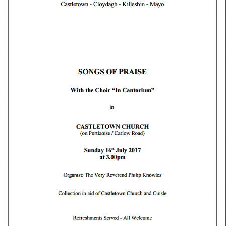 Songs of Praise in Castletown Church