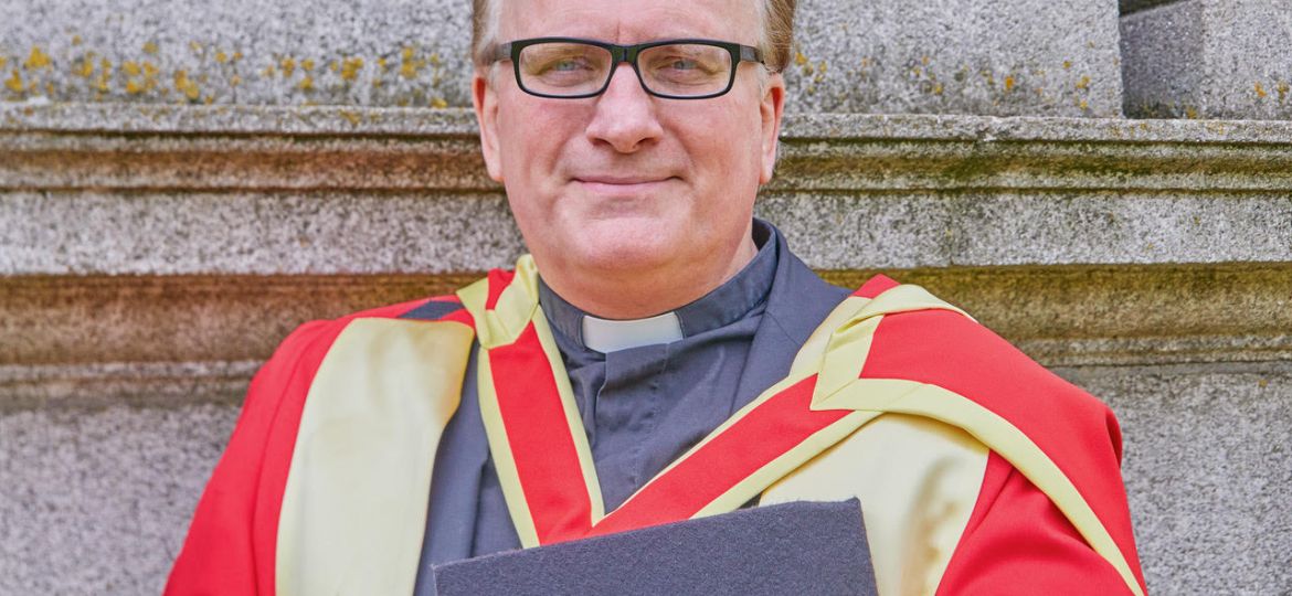 The Reverend Dr David Compton after his conferring on June 21st