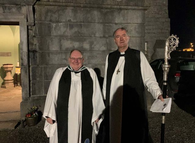 New Dean of Cashel The Very Reverend James Mulhall with Bishop Burrows